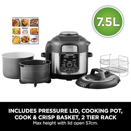 Ninja Foodi MAX Multi-Cooker 9-in-1: Electric Pressure Cooker, Air Fryer, Bakeware Set