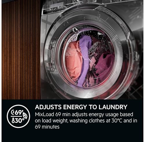 AEG 6000 Series 10Kg Washing Machine: Save 30% on Time, Water, Energy - ProSense Technology, Hygiene Program