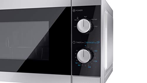 SHARP 20L Compact Microwave, 800W, 5 Power Levels, Defrost - Silver