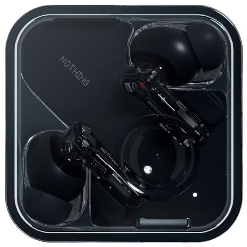Nothing Ear Wireless Earbuds: Hi-Res Audio, ANC, 40.5hr Battery - Black