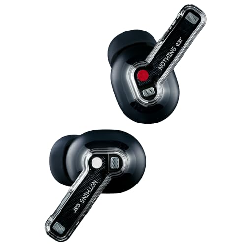 Nothing Ear Wireless Earbuds: Hi-Res Audio, ANC, 40.5hr Battery - Black