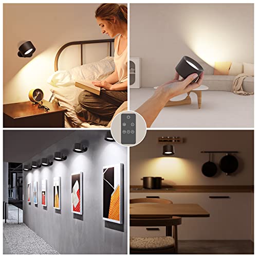 Coollamp Battery Wall Light: Remote Control, 3 Color Modes, LED Sconce