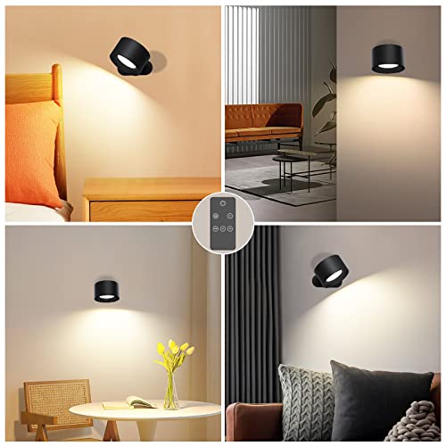 Coollamp Battery Wall Light: Remote Control, 3 Color Modes, LED Sconce