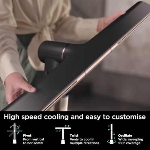 Shark TurboBlade Tower Fan: High-Speed, Multi-Directional Air, 10 Speeds, Remote, Timer