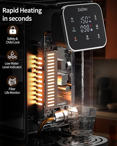 ZACHVO Hot Water Dispenser UR05 - Fast Heating, 4 Temp Settings, 4L Tank - Kitchen, Office, Home