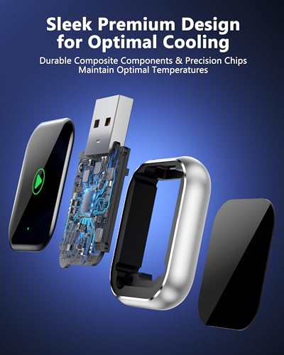 TKHIN CarPlay Wireless Dongle - Upgrade Factory Wired CarPlay to 5GHz WiFi on Cars After 2016