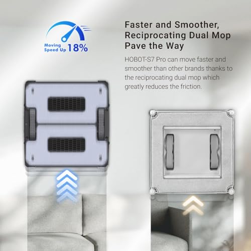 Hobot S7 Pro Window Cleaner: Dual Mop, Ultrasonic Spray, 4800Pa Suction