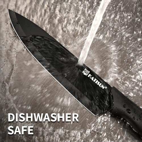 Chef's Delight Knife Set with Block & Sharpener, 16pcs - German Stainless Steel, Scissors, Cutting Board