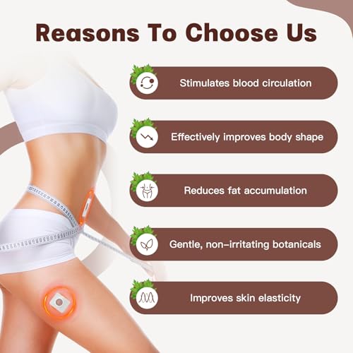 Natural Belly Fat Slimming Patches - 60PCS Weight Loss Stickers | Plant-Based Burner for Abdomen & Waist | Toning & Detox Solution