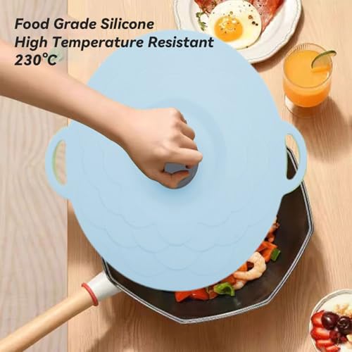 Silicone Suction Lids for Mugs, Bowls, Plates, Pots - Heat Resistant & Reusable - 5 Sizes
