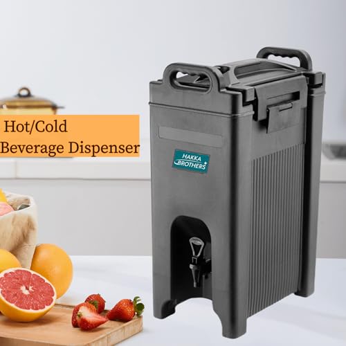 Hakka 5 Gal Insulated Beverage Dispenser: Hot/Cold, Outdoor Juice Warmer, Keeps Temp for 10 Hours
