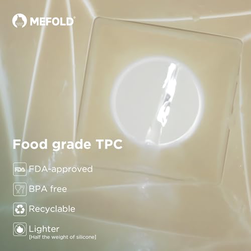 Mefold Collapsible Water Bottle, Leakproof 720ml for Travel