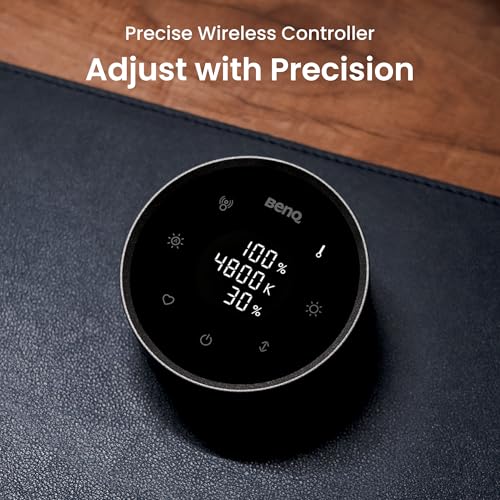 BenQ ScreenBar Halo 2 LED Monitor Light: Wireless, Adjustable Brightness, Eye-Care, No Glare, USB Powered