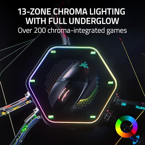 Razer Basilisk V3 Pro Gaming Mouse - Wireless, HyperScroll Tilt Wheel, 30K Sensor, Chroma Lighting - Black
