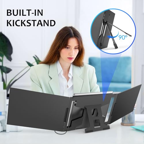 KPKUE 15.6 inch FHD Monitor Extender for Triple Screen Setup