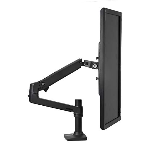 Ergotron LX Premium Monitor Arm: Single Desk Mount for 34" Flat/Curved Ultrawide Monitors - VESA 75x75mm/100x100mm
