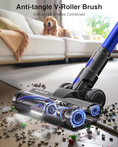 Brand Cordless Vacuum 48000Pa 580W 60Min Touch Screen 1.6L Home Cleaners Self-Standing Anti-Tangle Upright Vacuums for Pet Hair/Carpet