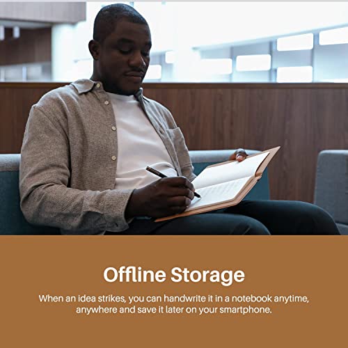 HUION Note Smart Notebook Writing Pad, Bluetooth 5.0, 8192 Pressure Levels, Note-taking & Sketching, Android/iOS/Windows/macOS/Linux, Brown, 7.35×5.5 inch