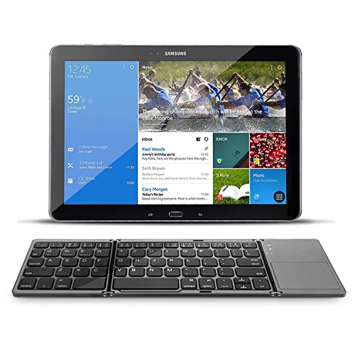 Zedo Foldable Bluetooth Keyboard 7-inch Touchpad Mini BT Wireless - Android Windows Tablet Li-ion Battery
