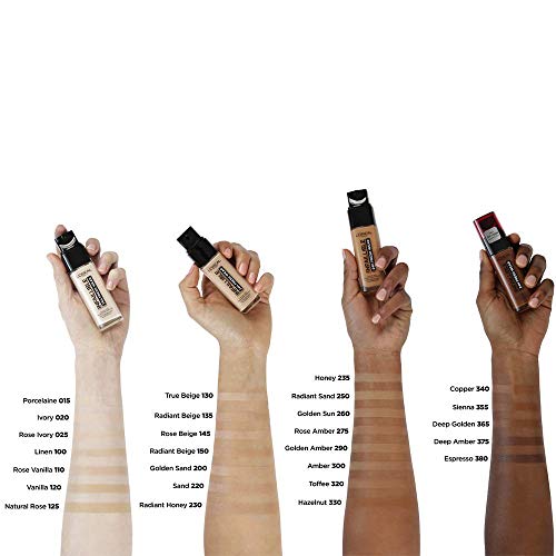 L'Oréal Paris 24-Hour Fresh Wear Foundation, All Skin Types - Vanilla, Lightweight 30ml