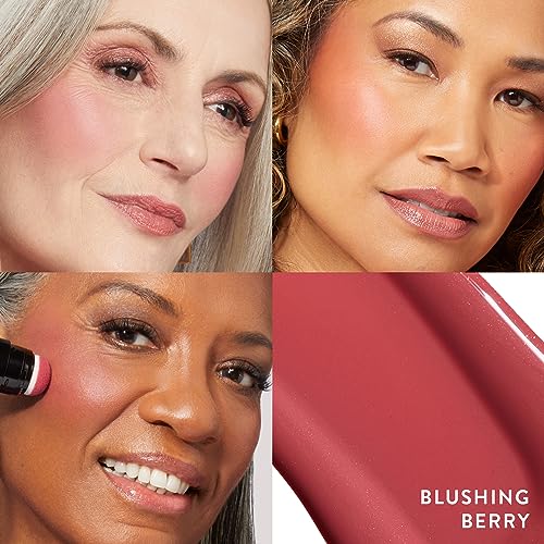 LAURA GELLER Serum Blush Tint - Hydrating Liquid Blush, Blushing Berry, Long-Lasting, Plump Cheeks, Natural Finish