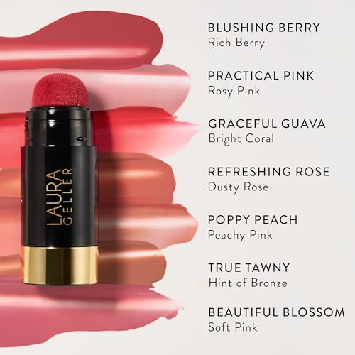 LAURA GELLER Serum Blush Tint - Hydrating Liquid Blush, Blushing Berry, Long-Lasting, Plump Cheeks, Natural Finish