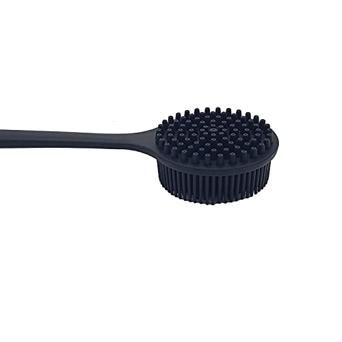 Silicone Back Scrubber with Long Handle for Shower and Bath