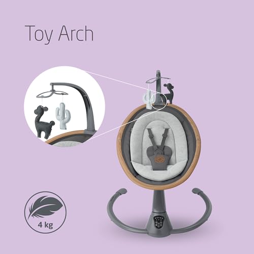 Maxi-Cosi Electric Baby Swing Chair, Baby Rocker, 12 Melodies, 360° Rotation