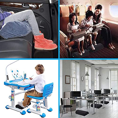 Topmener Ergonomic Foot Rest Cushion with Massage Dots - Washable Cover, Portable Handle - Relieve Leg, Knee, Back