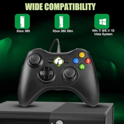 Upgraded Ergonomic USB Gaming Controller for Xbox 360 & PC