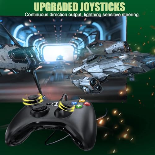 Upgraded Ergonomic USB Gaming Controller for Xbox 360 & PC