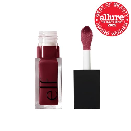 e.l.f. Glow Reviver Lip Oil: Nourishing Tint, High-Shine Finish, Jojoba Infused