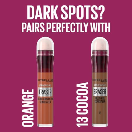 Maybelline Anti-Age Eraser Eye Concealer, Dark Circles & Blemish Cover, Full Coverage, Shade 13 Cocoa