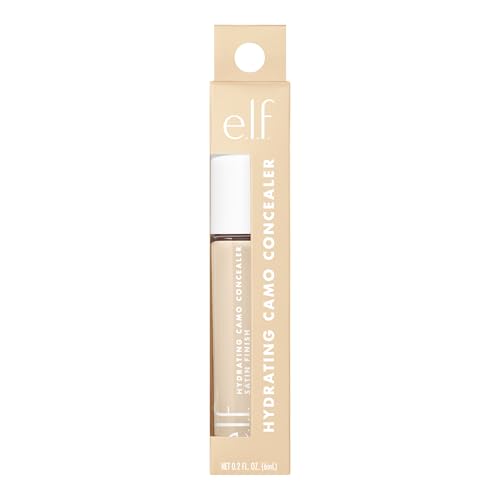 e.l.f. Hydrating Camo Concealer: Satin Finish, Corrects & Highlights, Fair Warm, 0.203 oz