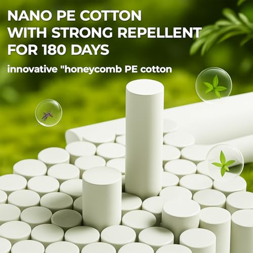 Brand Natural Mosquito Repellent Bracelet + 6 Oil Refills - DEET-Free, Long-Lasting Protection, Waterproof Band