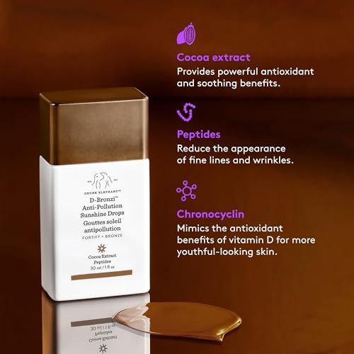 DRUNK ELEPHANT Sunshine Serum: Anti-Pollution Bronzing Elixir
