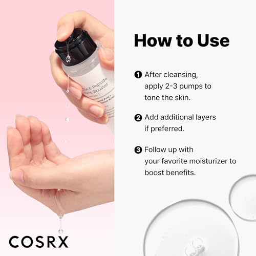 COSRX Peptide Collagen Serum Face Toner, Hydrating Korean Essence for Plump Skin, Anti-Wrinkle & Pore-Tightening, 150ml