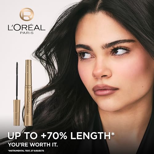 L'Oréal Paris Telescopic Mascara for Dramatic Length & Definition, 71% Lengthening, Smudge-Resistant, 36H Wear - 8ml