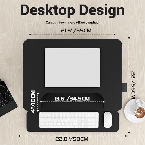 RGOMAKER Standing Desk Converter, Height Adjustable 22-inch Wide Sit to Stand Up Desk Riser