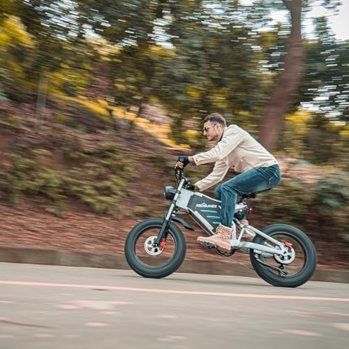 RZOGUWEX Off-Road EBIKE: 20" Electric Snow Bike, 48V 25AH Battery