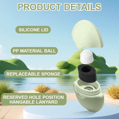 SKIKHN Sunscreen Applicator Roller for Kids & Adults, Refillable Portable Dispenser - Travel-Friendly Green