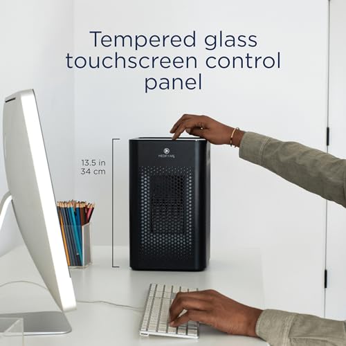 Medify MA-25 Air Purifier - H13 HEPA Filter, Dual Intake, 500 Sq. Ft. Coverage, 99.9% Removal - Modern Design, Black