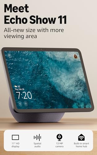 Echo Show 11: Vibrant Full-HD Display, Spatial Audio, Alexa