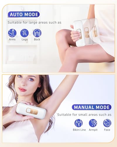 Brand IPL Hair Removal Device: 9 Energy Levels, Painless Ice Cooling, Home Laser for Women Face, Body