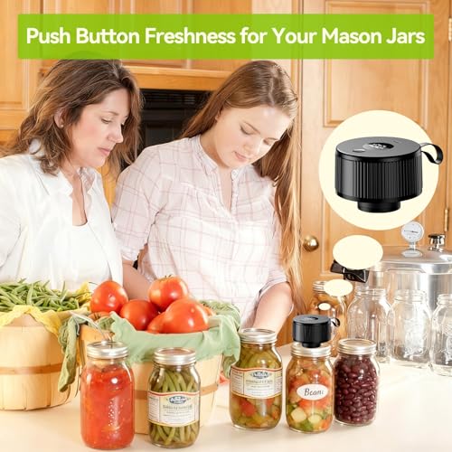 Mason Jar Vacuum Sealer Kit 3-in-1 for Food Preservation | Ideal for Canning Jams, Pickles, Dry Foods & Leftovers
