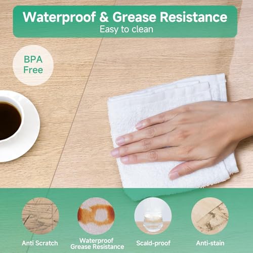 NATRKE Clear Office Chair Mat 47x35 inch, Hard Floor Protector