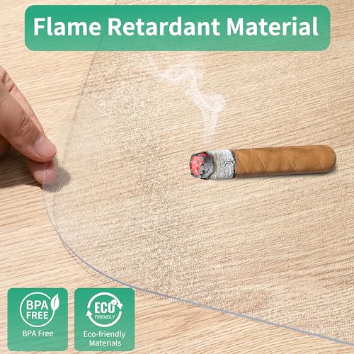 NATRKE Clear Office Chair Mat 47x35 inch, Hard Floor Protector