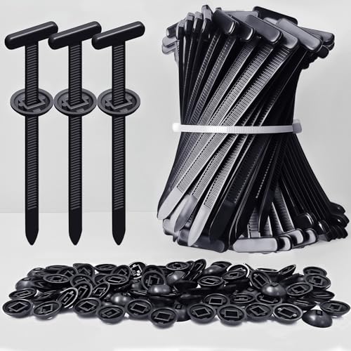 Heavy Duty Cable Tie Buckle Nylon Self Lock, Car Zipper Clip - Durable Button Retainer for Car Repair, Office, Workshop - 50Pcs