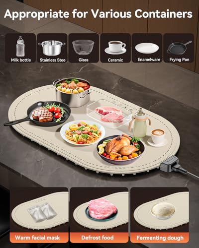 Silicone Food Warmer Mat: Fast Full-Surface Heating Tray