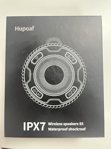Hupoaf LED Bluetooth Speaker: Stereo Sound, Waterproof, IPX7
